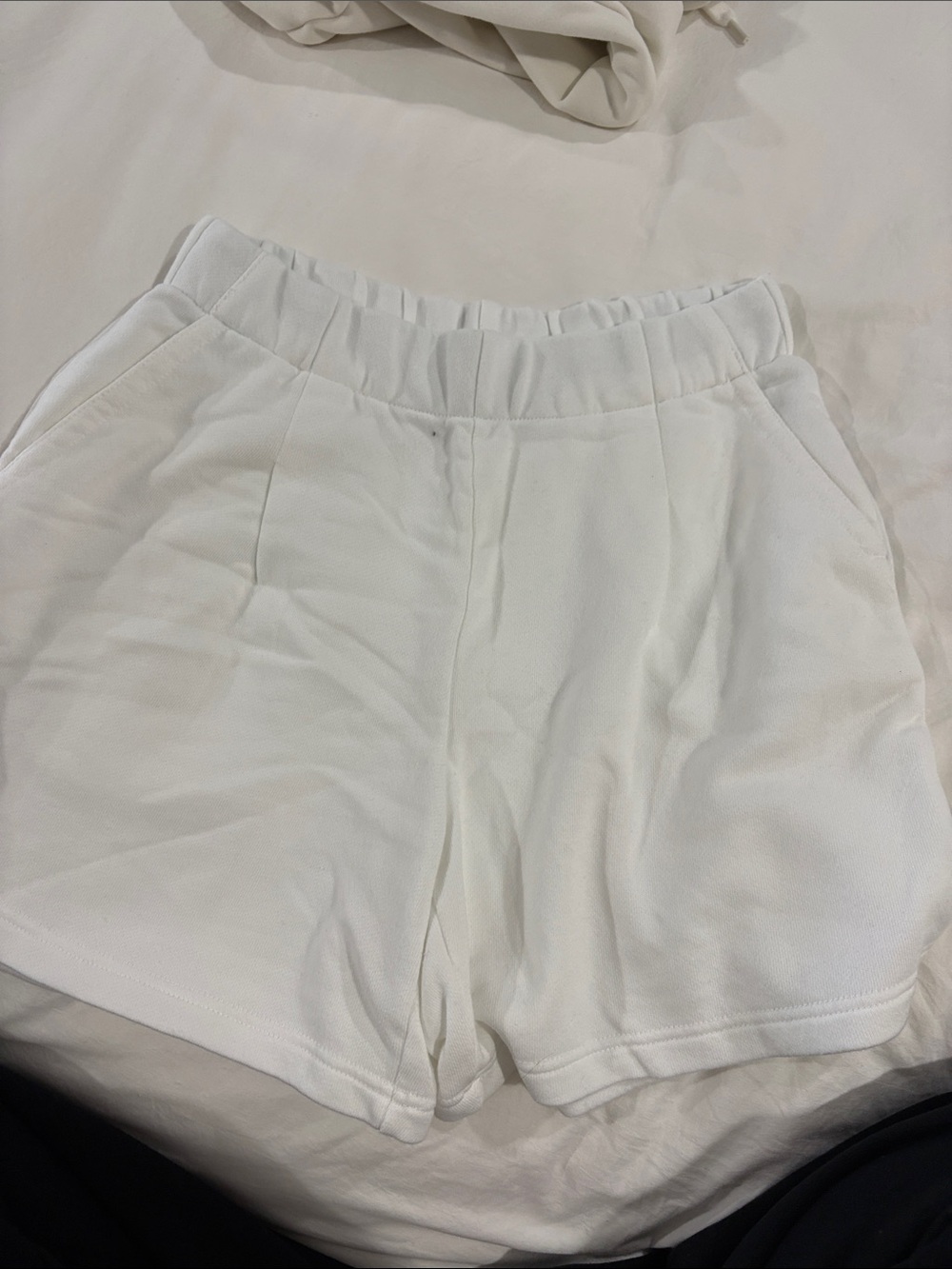aerie White Relaxed Athletic Shorts